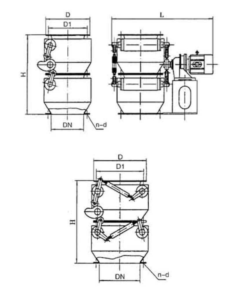 Double dump valves design drawings